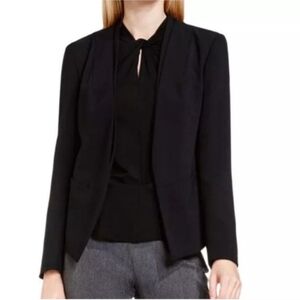 VINCE CAMUTO cotton blend lined blazer single front button pockets black sz 18W